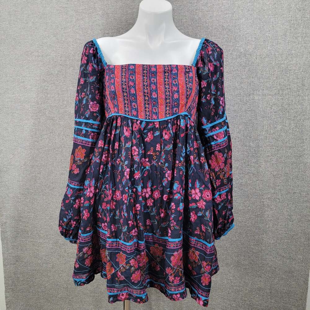 FREE PEOPLE ENDLESS AFTERNOON FLORAL MINI DRESS, SIZE S/M